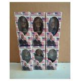 Six President Barack Obama Bobbleheads in Boxes