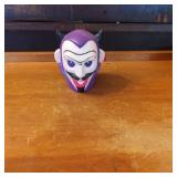 Purple Ceramic Devil Head Figurine