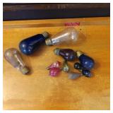 Vintage Glass Light Bulbs in Various Colors