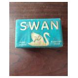 Swan Pure White Floating Soap Bar with Original Pa