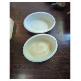 Two Enamelware Wash Basins, 18-Inch Diameter