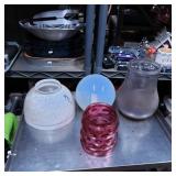 Glass Lamp Shades and Decorative Pieces