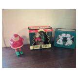 Three Christmas Ornaments Including Coca-Cola