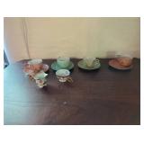 Miniature Porcelain Teacups and Saucers
