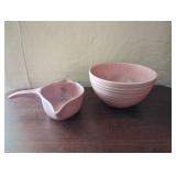 McCoy Bowl and Gravy Boat in Modernist Design
