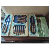 Vintage Sheffield Cutlery Set and Carving Set, 19