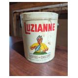 Luzianne Coffee and Chicory Tin, 7.5 In Tall, 6 In