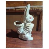 Early 11-Inch Paper Mache Easter Rabbit Figurine
