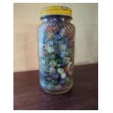 Jar of Vintage Marbles with Some Glow Features