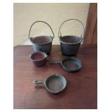 Vintage Miniature Cast Iron Cookware