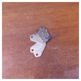 Six Metal Dog Tags with Engraving