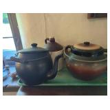 Three Vintage Cookie Jars, 12-inch Diameter Larges
