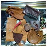 Leather Handbags and Hat