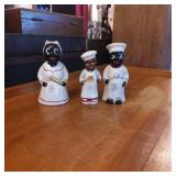 Three Chef-Themed Salt and Pepper Shakers