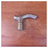 Decorative Brass Cane Handle with Engraved Detaili
