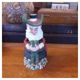 Figural Ceramic Decanter with Fire Bone Stopper