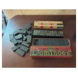 Three Sets of Vintage Dominoes with Boxes