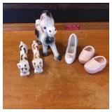 Ceramic Figurines and Novelty Shoes