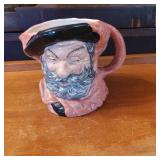 Hand-Painted Ceramic Character Jug