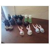 Salt and Pepper Shakers Including Amethyst Glass