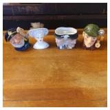 Four Ceramic Head-Style Novelty Mugs