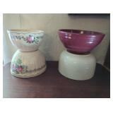 Four Sets of Bowls, Two Marked Mikori, Made in Jap