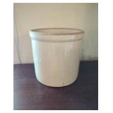 Antique Earthenware Crock, 7.5 x 8 Inches