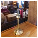 Brass Table Lamp Base with Fluted Column Design