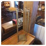 Brass Umbrella or Cane Holder with Decorative Fini