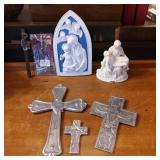 Religious Crosses and Statues
