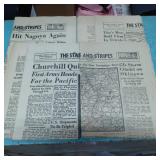 The Stars and Stripes Newspapers, 1945, Four Copie