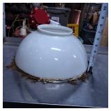 White Glass Lamp Shade, Sold As Is