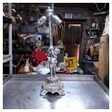 Metal Table Lamp Base with Cherub Design