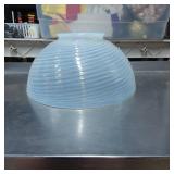 Frosted Glass Light Fixture Shade, Ribbed Design