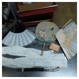 Gloves, Hand Fans, Knife, and Soap Bar
