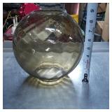 Round Glass Lamp Shade with Patterned Surface