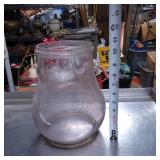 Clear Glass Lamp Shade with Curved Design