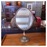 Metal Framed Tilting Vanity Mirror With Stand