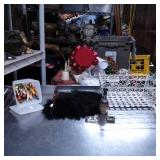 Items Including Fan, Stopper, Magnifier, Basket