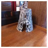 Handcrafted Tower-Shaped Decorative Ceramic Sculpt