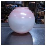 Pink and White Glass Lamp Shade