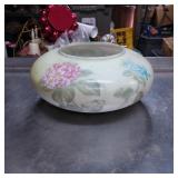 Hand-Painted Floral Glass Lamp Shade