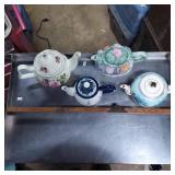 Four Decorative Teapots in Assorted Designs