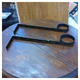 Decorative Metal Bookends With Circular Design