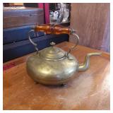 Brass Kettle with Amber Handle