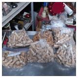 Six Bags of Wooden Pegs