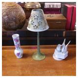 Music Box, Candle Holder, and Vase Set