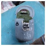 Wall-Mountable Oscar the Grouch Trash Can Art
