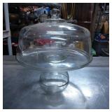 Clear Glass Cake Stand with Dome Lid