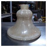 Frosted Glass Pendant Light Shade with Ribbed Desi